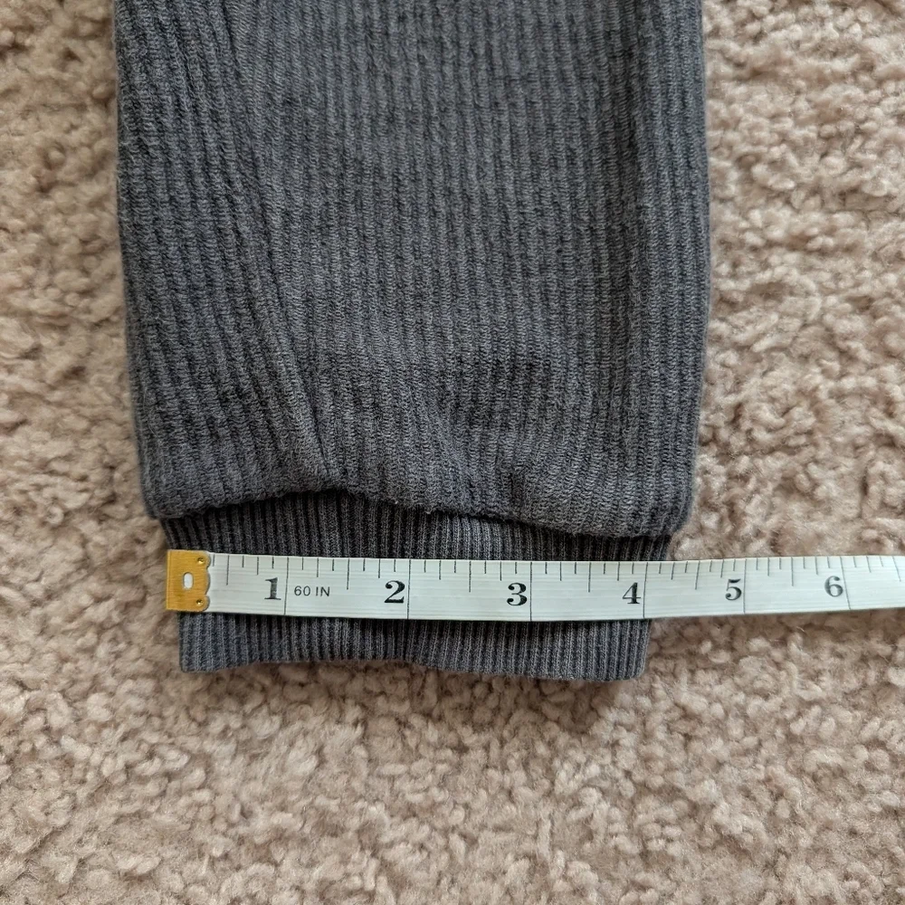Aerie Charcoal Gray Ribbed Lounge Jogger Sweatpants Size Small - Picture 9 of 9